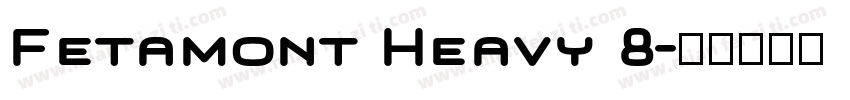 Fetamont Heavy 8字体转换